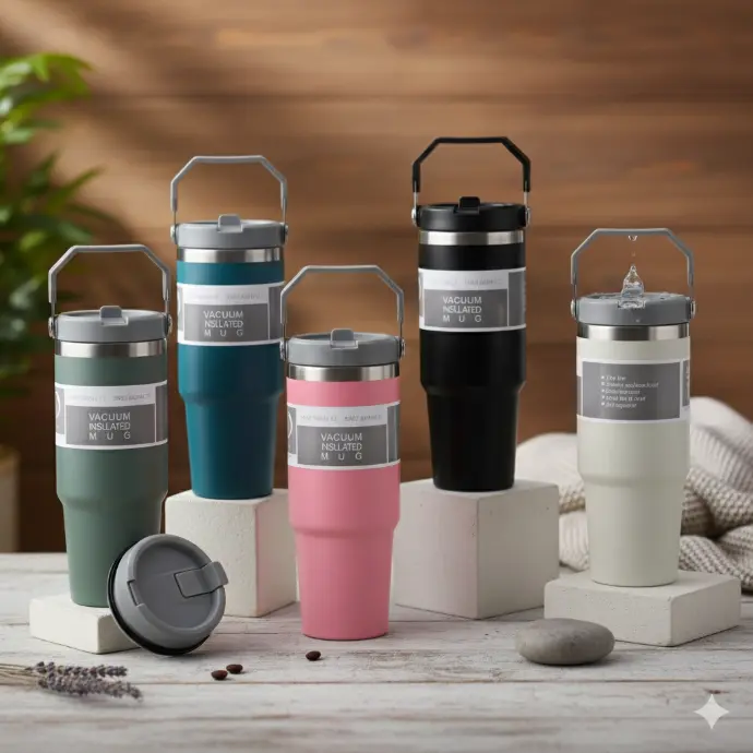 Stainless Steel Tumbler Sipper Mug