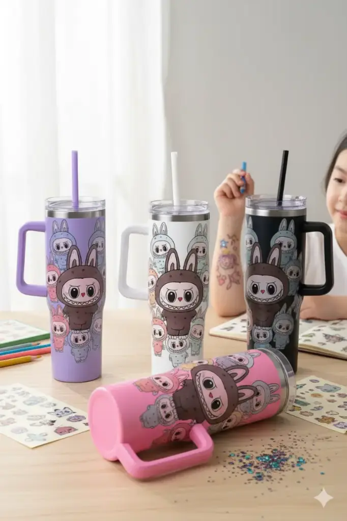 Character (Labubu) Printed Tumbler (1200Ml)