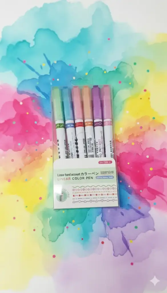 Linear pens (pack of 6)