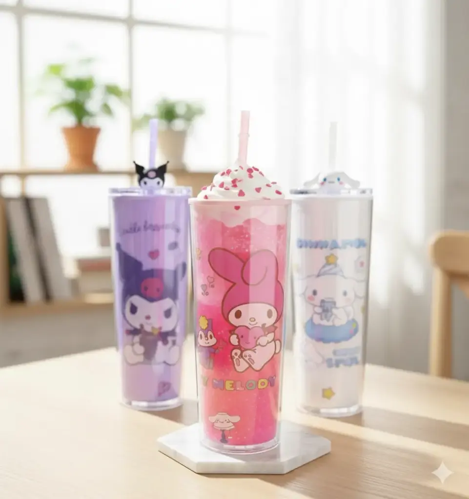 Cartoonistic Sipper Plastic Bottle (Imported)